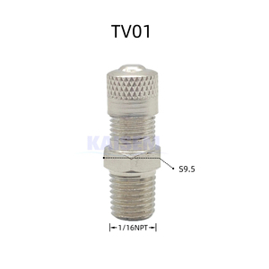 Nickel Plated Brass Schrader Valve Anti-Corrosion NPT BSPT Male Tank Valve